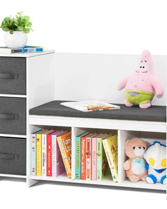 Panca Portaoggetti per Bambini con 6 Scomparti