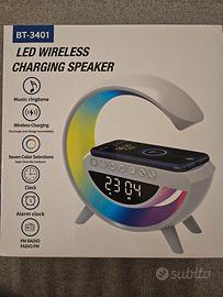 Lampada Speaker Caricatore e Sveglia