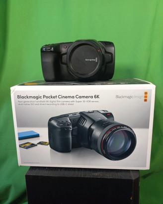 Blackmagic 6k più 5 obiettivi e vari accessori