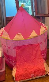 Tenda Casetta Castello Principessa Bambina Fucsia