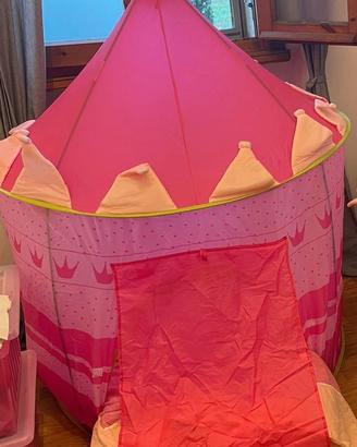 Tenda Casetta Castello Principessa Bambina Fucsia