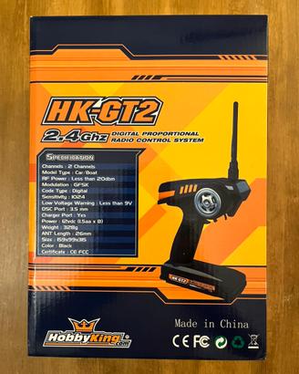 Radiocomando HK-GT2 per modellismo auto.