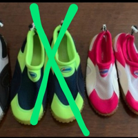 Tre sandali in silicone e tessuto neoprene