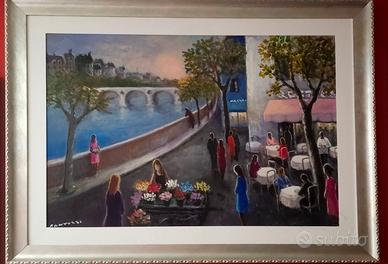 Dipinto ad olio su tela 70x100 di Eliano Fantuzzi