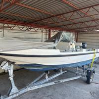 Barca motore 4,80 con carrello