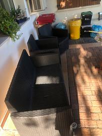 Poltrona 2 e divano da esterno