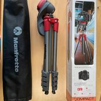 Manfrotto Compact Action rosso da Viaggio