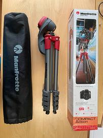 Manfrotto Compact Action rosso da Viaggio