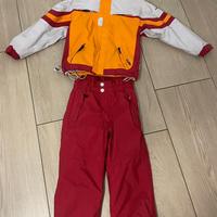 Completo sci bambino/a  7 anni + pantalone Rosso