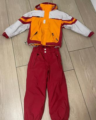 Completo sci bambino/a  7 anni + pantalone Rosso