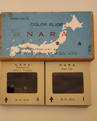 Diapositive vintage NARA Nippon Bunka Film anni 60