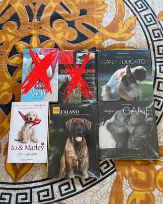 Lotto quattro libri sui cani narrativa e manuali