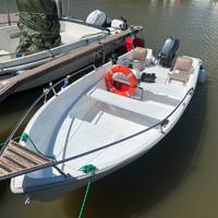 Barca open con motore 20cv 4 tempi