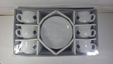 tazzine cappuccino con piattini RIOBA