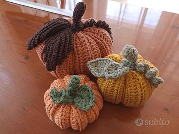 Zucche decorative uncinetto