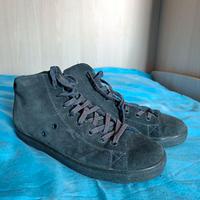 Scarpe alte camoscio blu