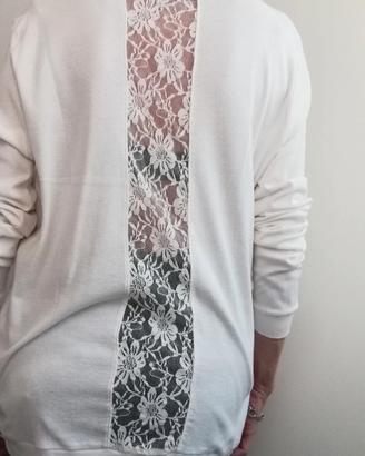 maglia OVS con pizzo sulla schiena 