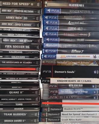 giochi playstation 1 ps1 ps2 ps3 ps4 
