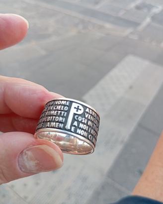 anello tuum argento.