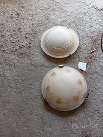 Plafoniere in vetro decorate – 2 pezzi 💡