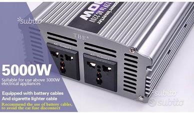 Inverter 5000w wat 12v 220v trasformatore camper