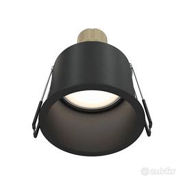 Faretto Rotondo Nero da incasso Reif GU10 Maytoni