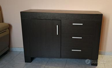 Credenza / Madia moderna legno scuro (120x42x84cm)