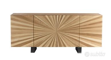 Credenza in legno raggio di sole 4 ante cod. 12044