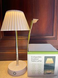 Lampada da tavolo pieghevole per esterni