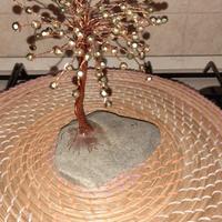 albero artigianali in rame pietra