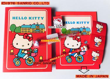 Hello KITTY VINTAGE Quaderno cover anelli 1976 ecc