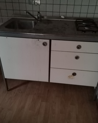 Cucina ikea 2 fuochi e lavandino inox