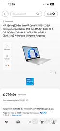 Notebook HP 15.6" Intel Core i7 | 16GB RAM | 512GB