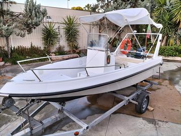 Barca open 5mt con motore Yamaha 30cv