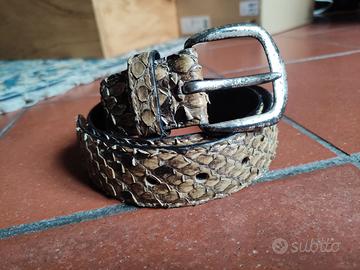 Cintura regolabile - vintage - vera pelle