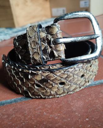 Cintura regolabile - vintage - vera pelle