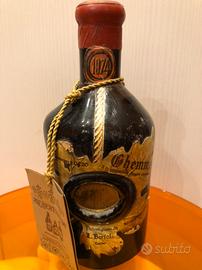 Bottiglia Vino BERTOLO GHEMME 1974- prod. Bertolo