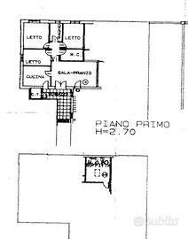 APPARTAMENTO CON 3 CAMERE E 2 BAGNI A PORTILE - PR