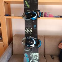 Tavola snowboard uomo Burton Wide con attacchi 