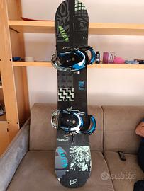 Tavola snowboard uomo Burton Wide con attacchi 