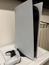 ps5 disk e digital + dualsense e due giochi