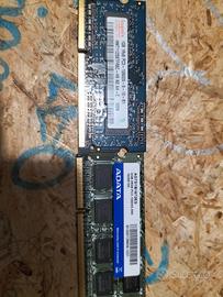 3gb ram sodimm portatile ddr3 1066 mhz