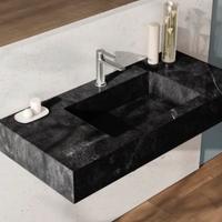 Lavabo sospeso o da appoggio in gres marmorizzato