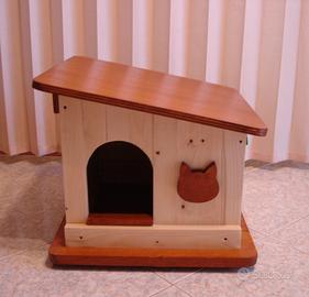 Cuccia per gatto da esterno mis. cm 45x45x38h