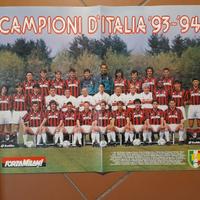 POSTER MILAN CALCIO TERZO LOTTO LOTTO 13-18