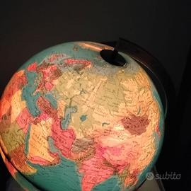 Mappamondo Luminoso Vintage Anni '70