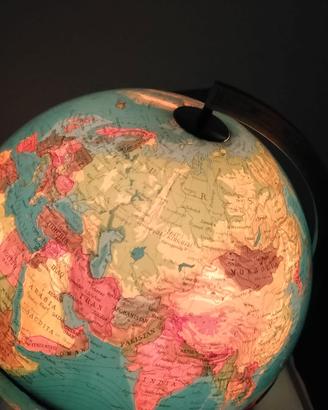 Mappamondo Luminoso Vintage Anni '70