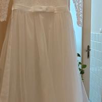 Vestito ragazza con pizzo e tulle