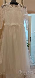 Vestito ragazza con pizzo e tulle