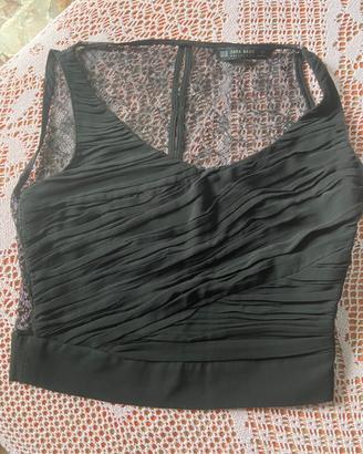 Canotta di pizzo elegante Zara taglia xS
